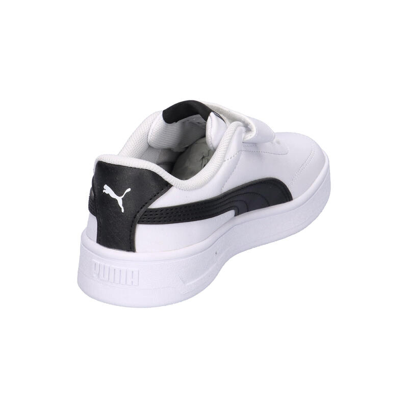Încălțăminte copii talpă cauciuc, Court Classic Clean, alb PUMA