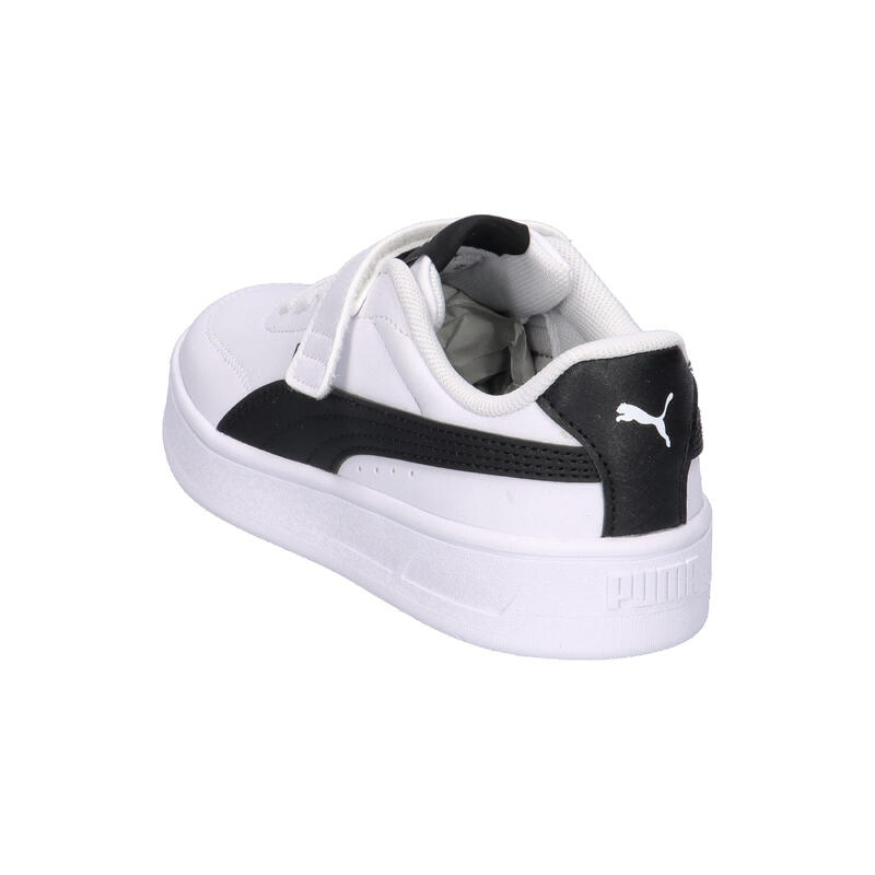 Încălțăminte copii talpă cauciuc, Court Classic Clean, alb PUMA