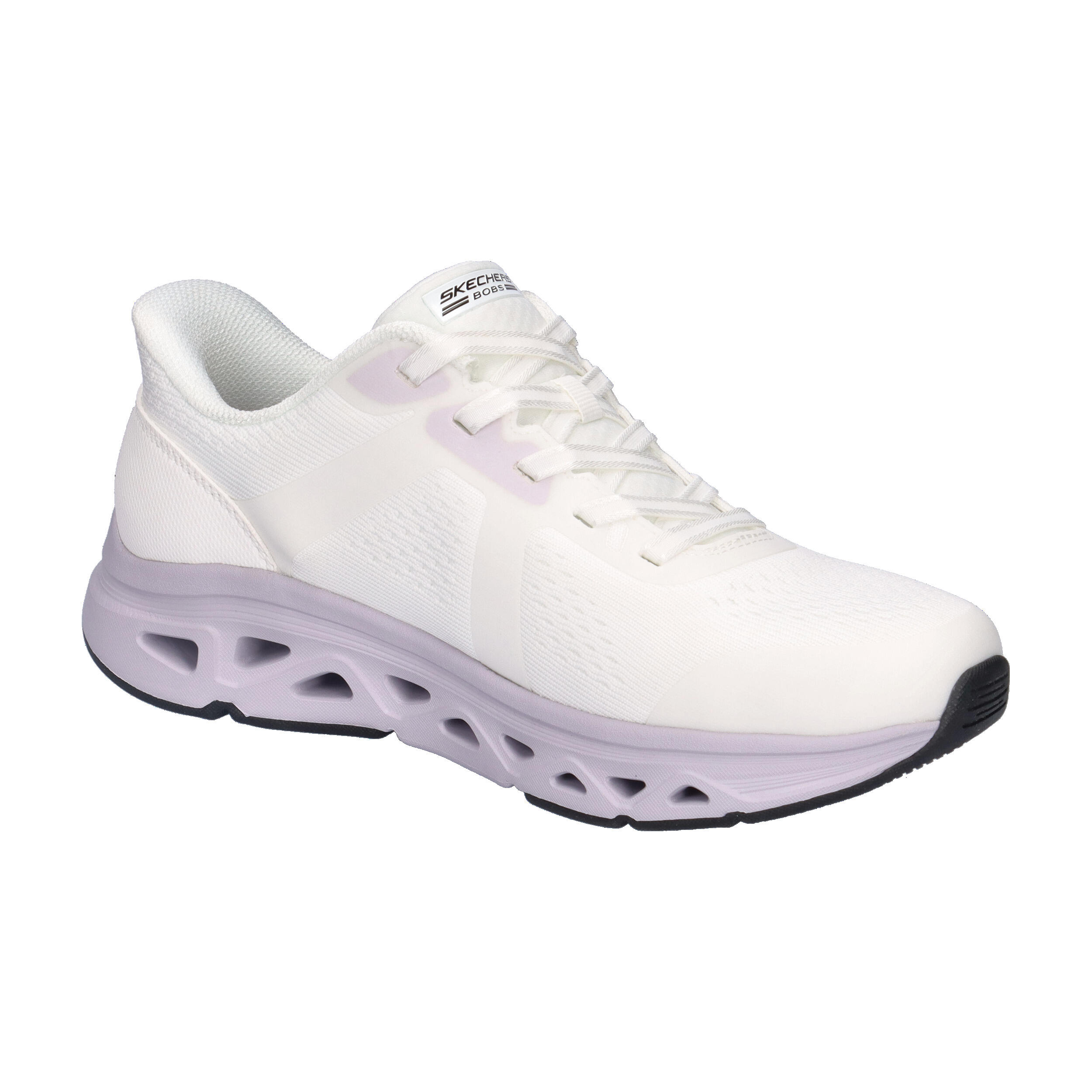 Skechers Damen Slip-ins BOBS Sport Arc Waves Sneaker 117863 WLV White Lavender 8/15