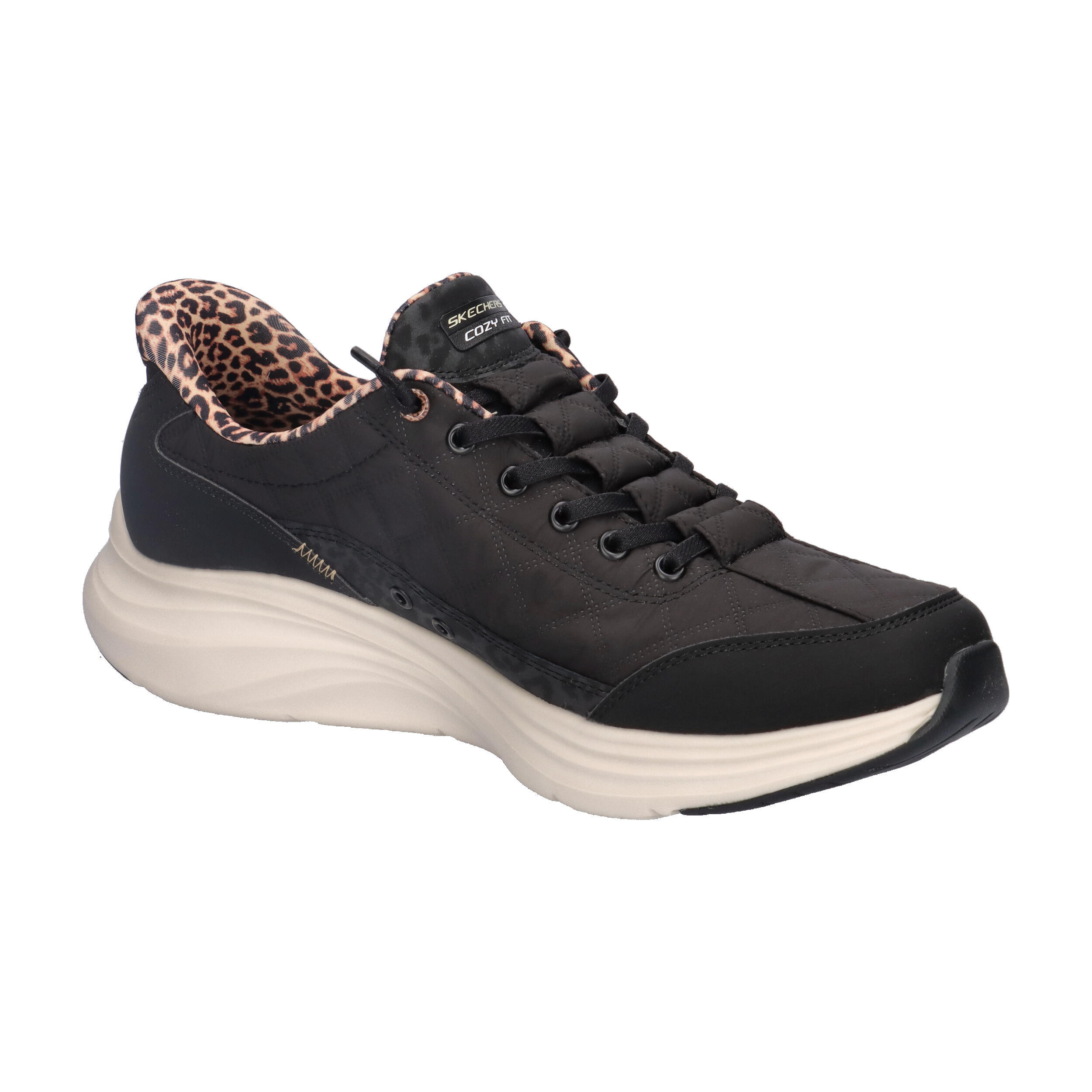 Baskets Femme Baskets Skechers CONTOUR FOAM-LEOPARD DREAM Noir Skechers 8/15
