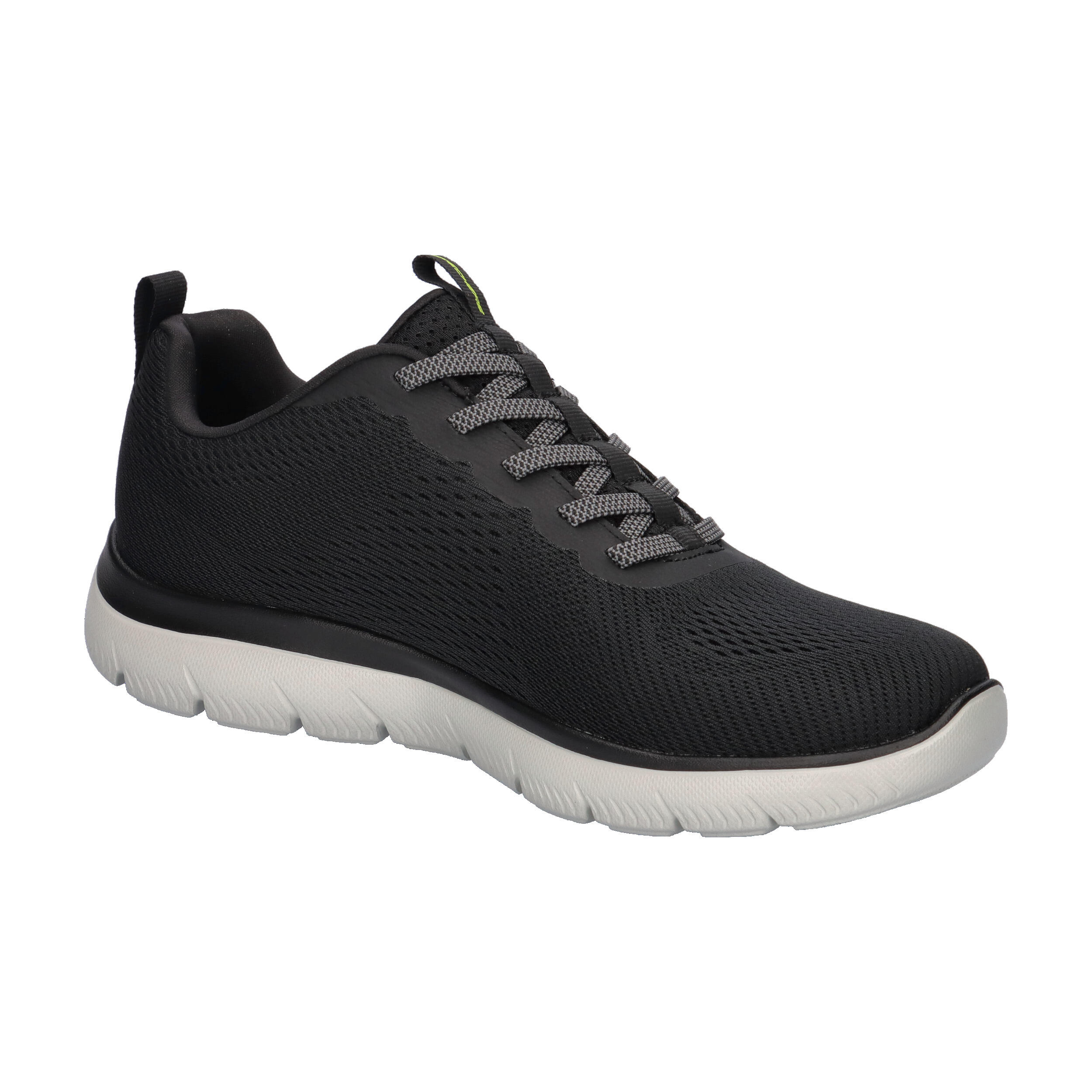 Skechers Herren Summits Eckler Slip-ins Sneaker 232963 BKLM Black/Lime 8/15