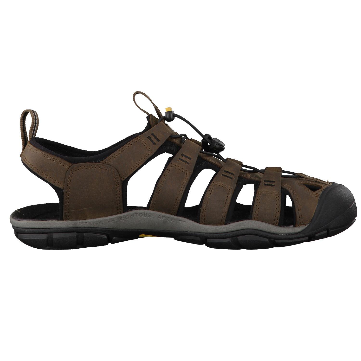 Uomo CLEARWATER CNX LEATHER M Sandalo Terra Scura/Nero 7/15