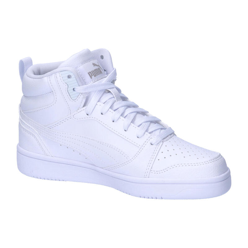 Pantofi Rebound V6 Mid Tineret PUMA White Cool Light Gray