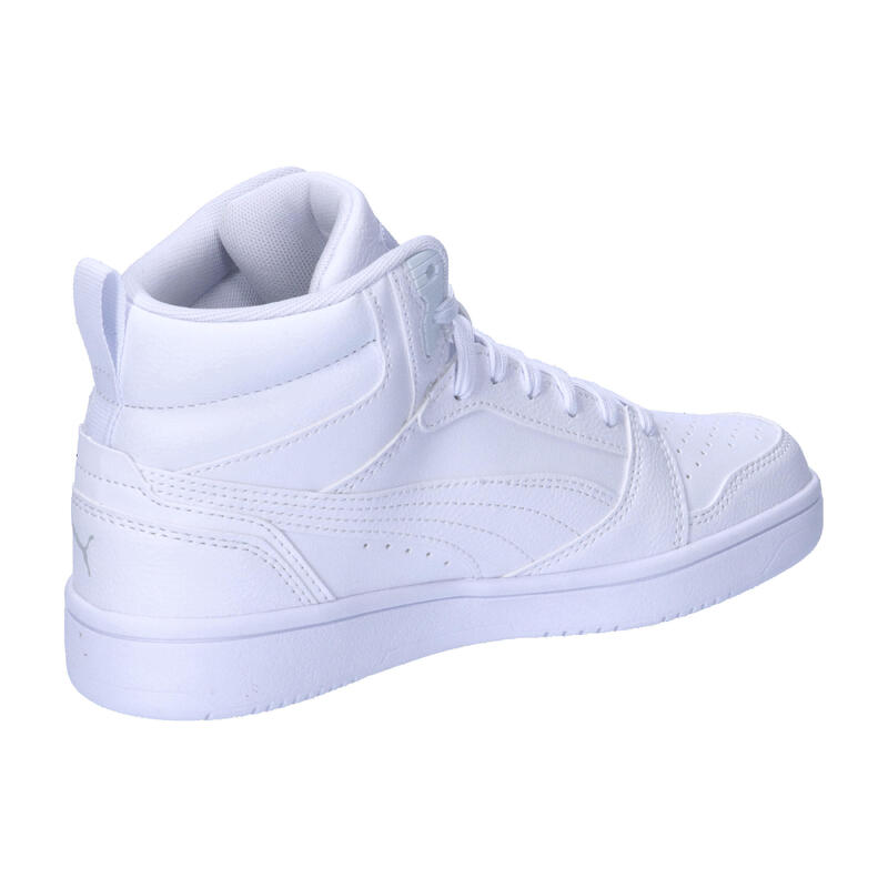 Pantofi Rebound V6 Mid Tineret PUMA White Cool Light Gray