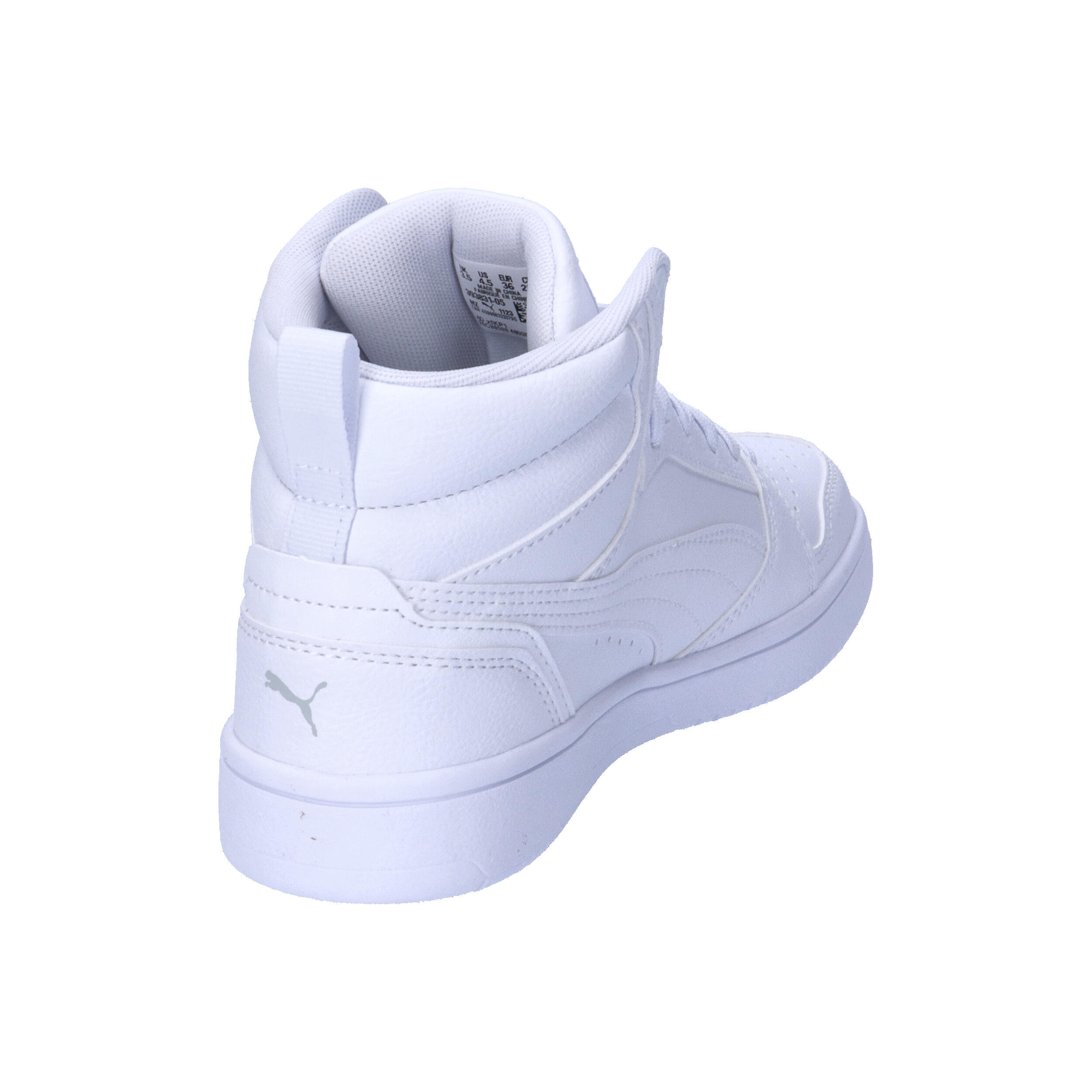 Zapatillas Niños Rebound V6 Mid PUMA White Cool Light Gray 14/15