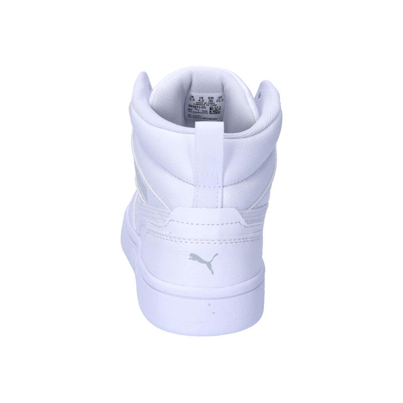 Pantofi Rebound V6 Mid Tineret PUMA White Cool Light Gray