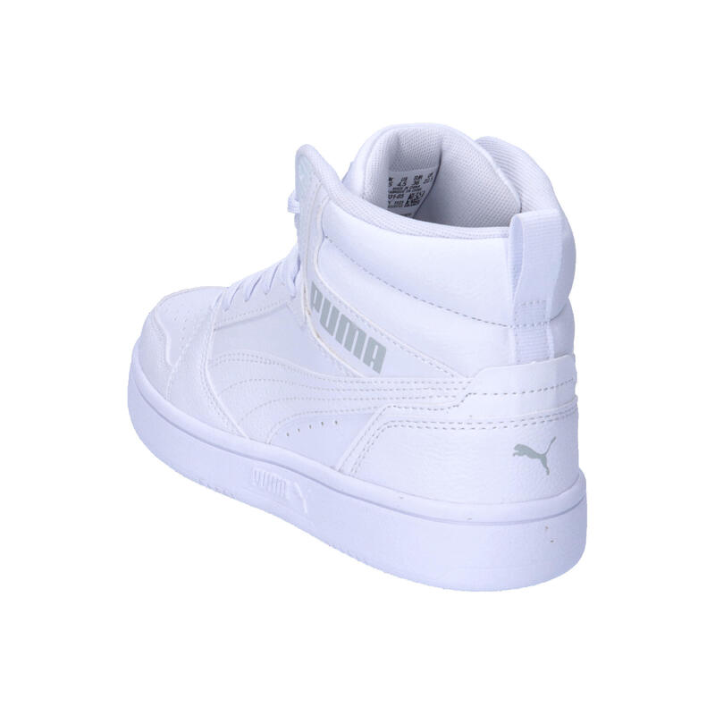 Pantofi Rebound V6 Mid Tineret PUMA White Cool Light Gray