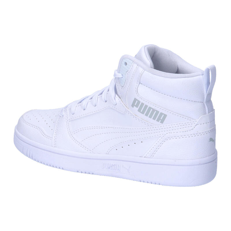 Pantofi Rebound V6 Mid Tineret PUMA White Cool Light Gray