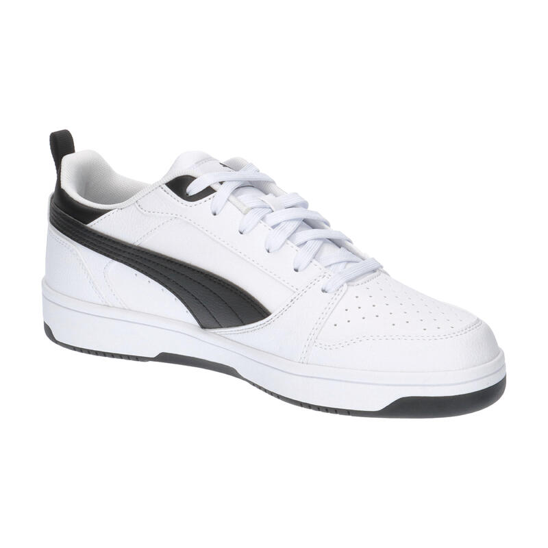Încălțăminte mers bărbați design sportiv Rebound V6 Low, negru PUMA