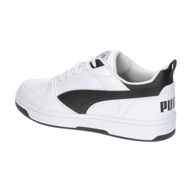 Încălțăminte mers bărbați design sportiv Rebound V6 Low, negru PUMA