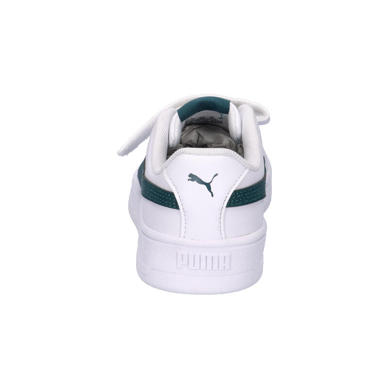 Încălțăminte copii talpă cauciuc, Court Classic Clean, alb PUMA