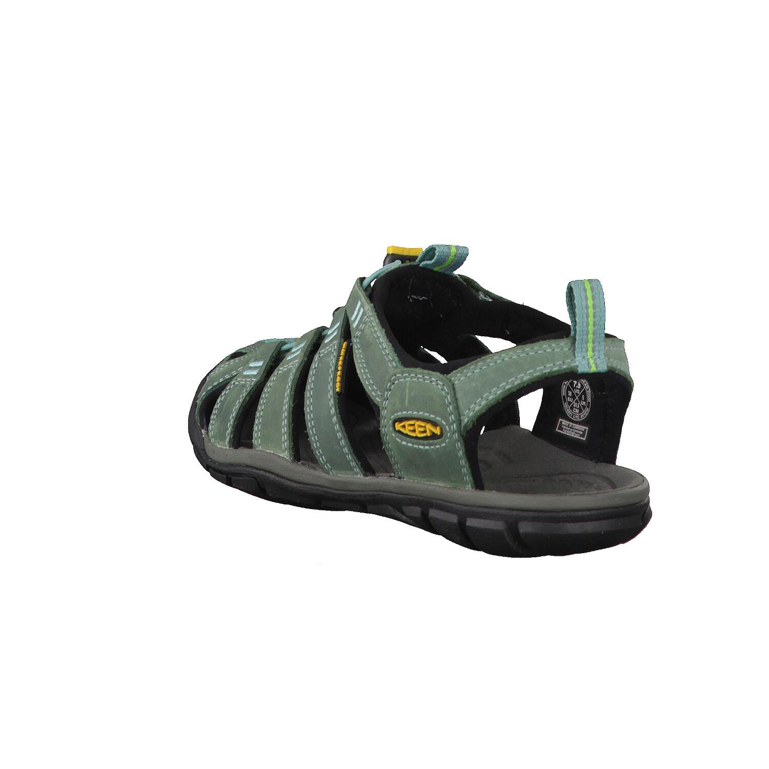 Dames CLEARWATER CNX LEATHER W Sandaal Mineraalblauw/Geel 11/14