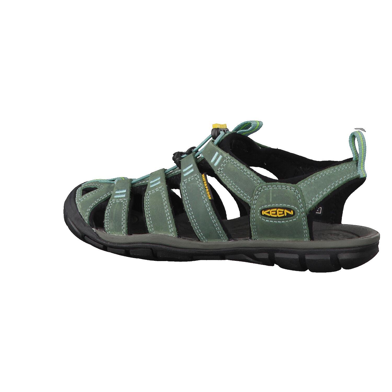 Dames CLEARWATER CNX LEATHER W Sandaal Mineraalblauw/Geel 10/14
