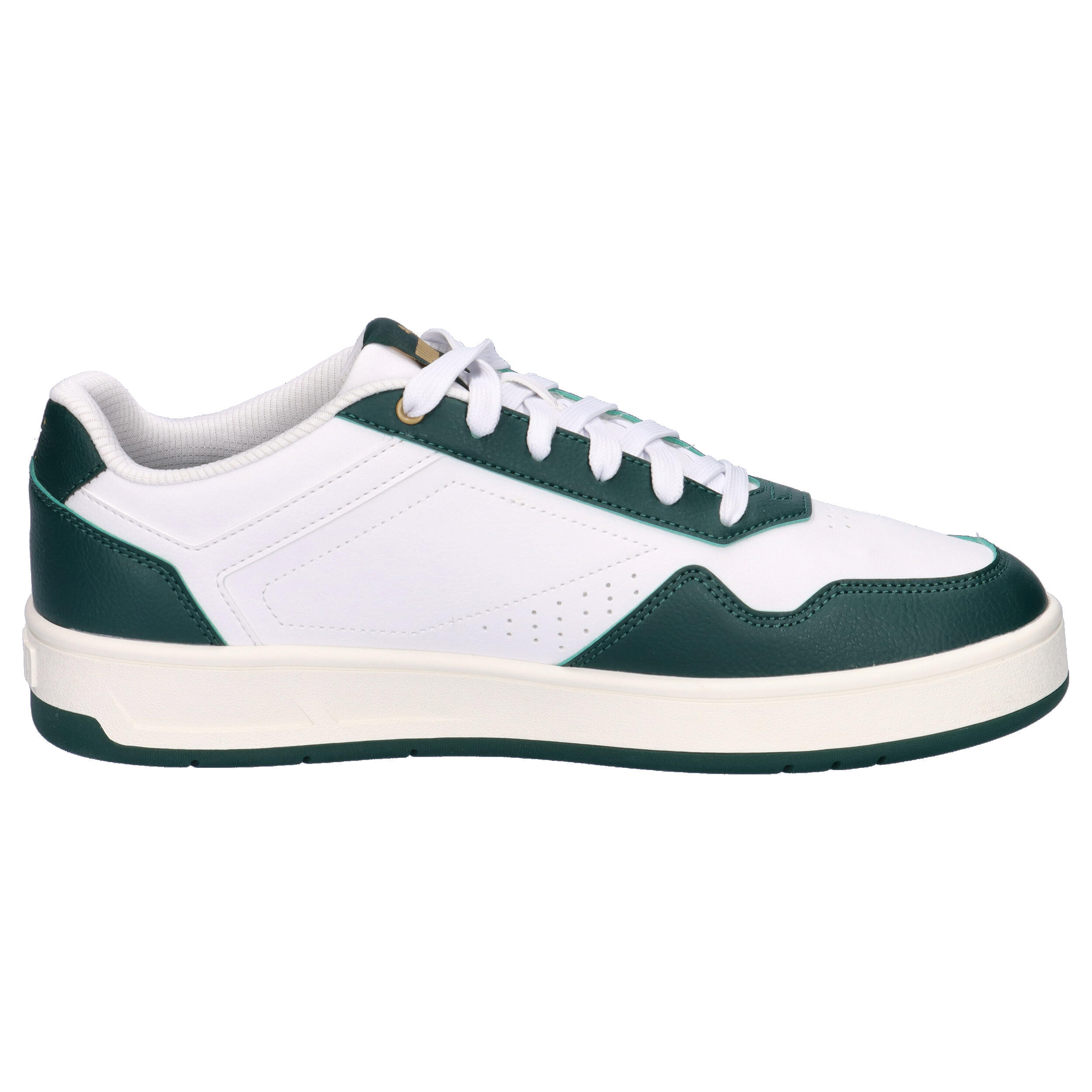 Court Classic Sneakers Erwachsene PUMA White Dark Myrtle Gold Green 7/15