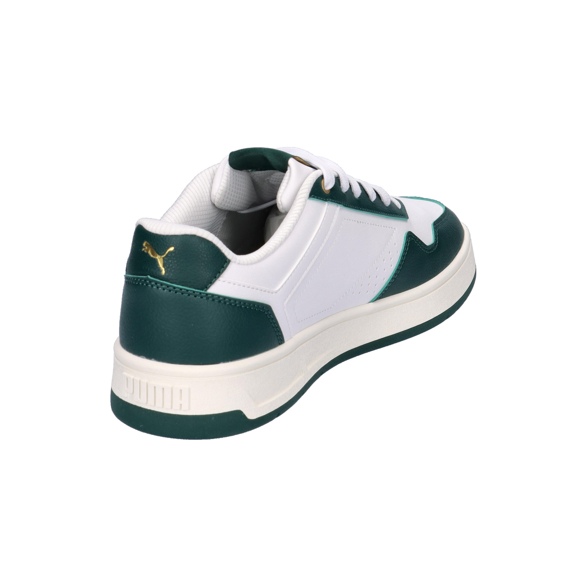Court Classic Sneakers Erwachsene PUMA White Dark Myrtle Gold Green 14/15