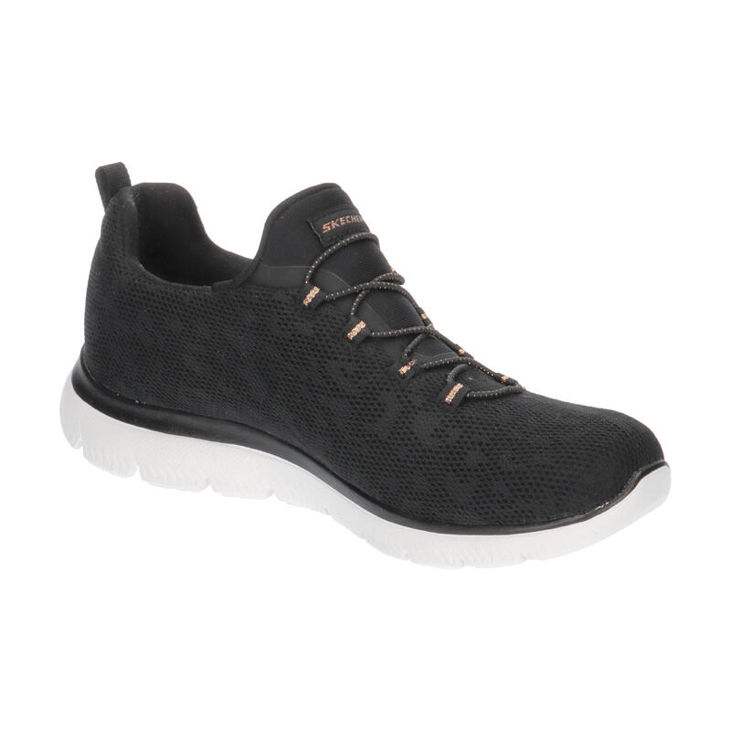 Pantofi sport femei Skechers Summits-Leopard Spot, Negru