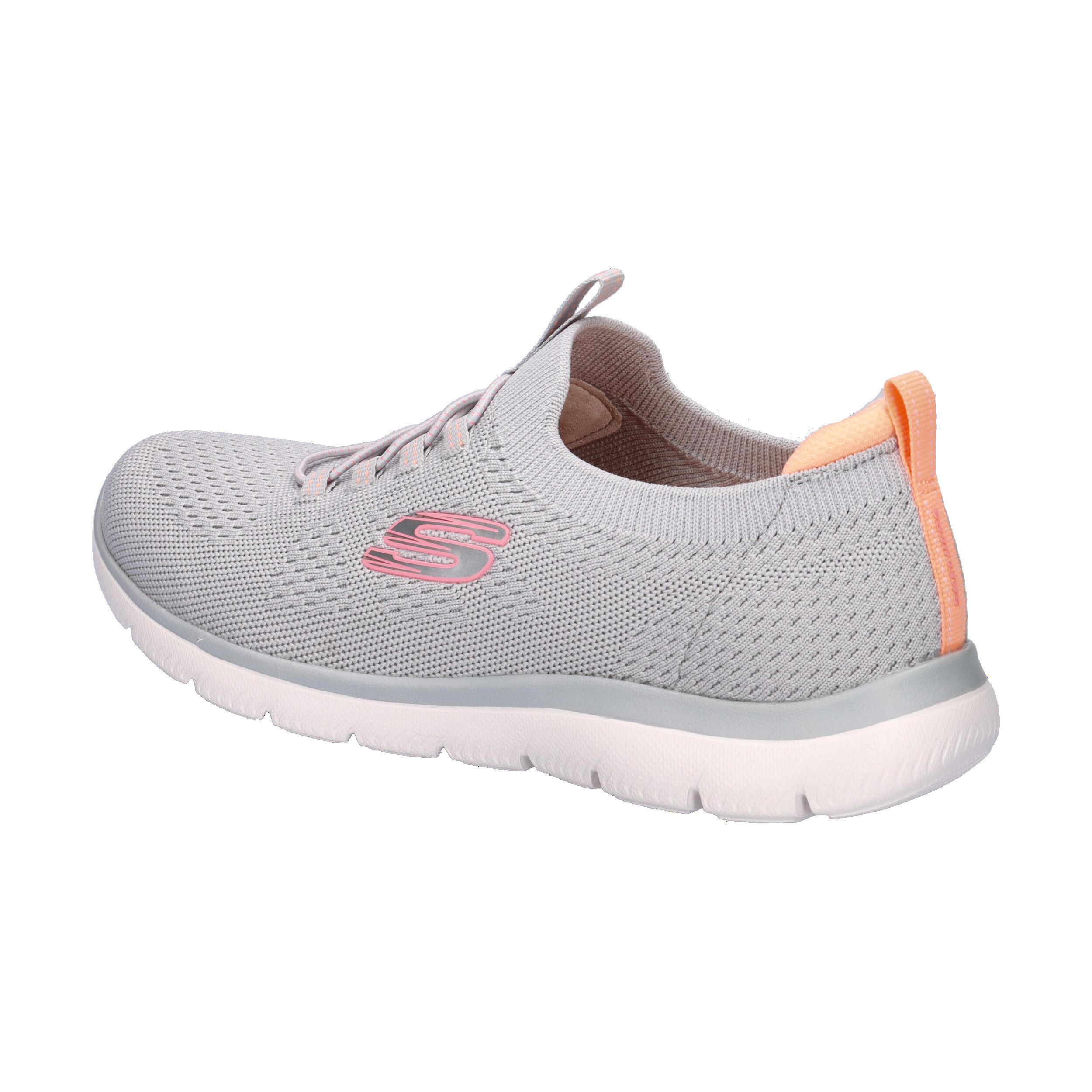 SKECHERS Mujer SUMMITS TOP PLAYER Slip-On Gris / Rosa / Coral 11/15