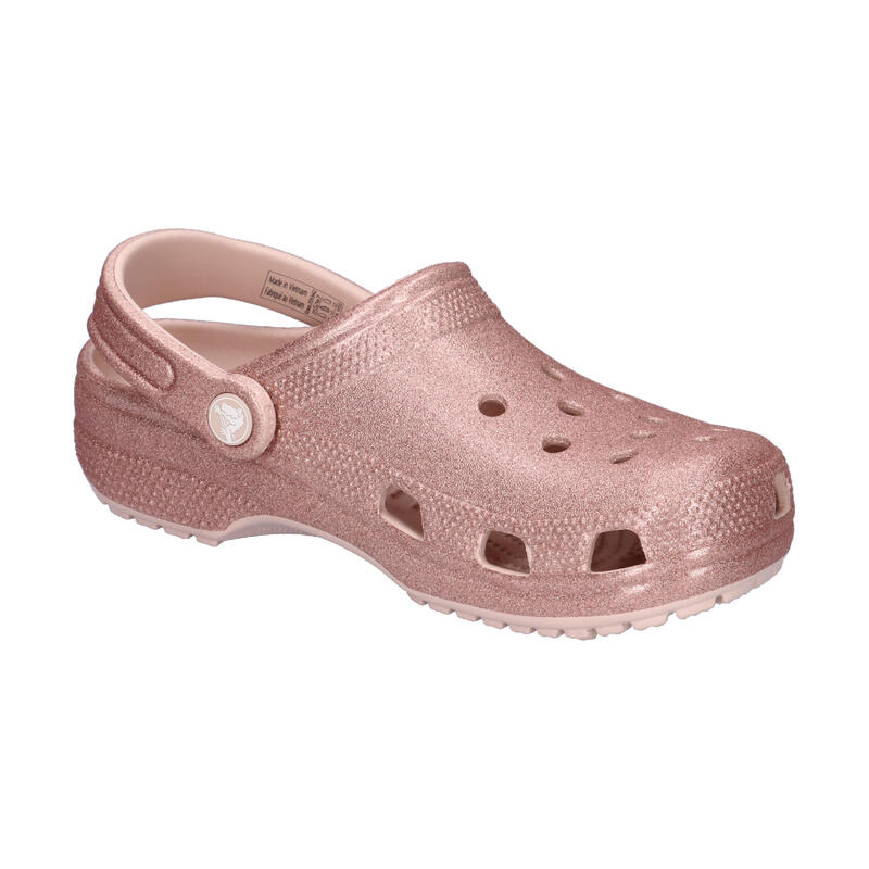 Flip-flops Crocs Model Classic Glitter Clog Culoare Argint