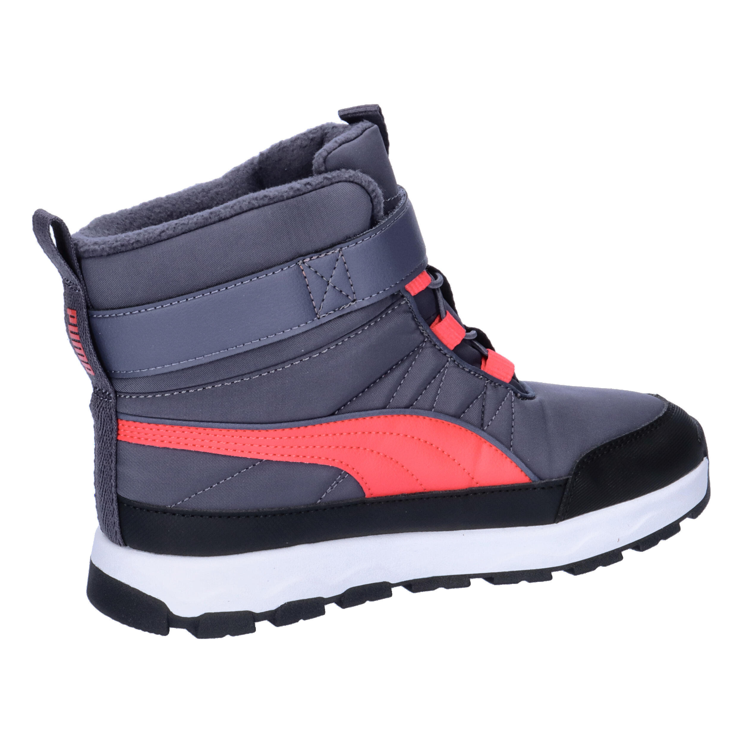 PUMA Evolve Puretex Stiefel Jugendliche PUMA Galactic Gray Tart Cherry Black Red 15/15