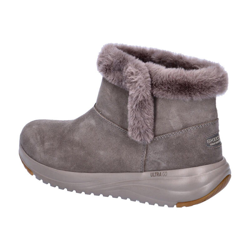 Ghete femei Skechers On-the-go Stellar - Cozy Step, Gri