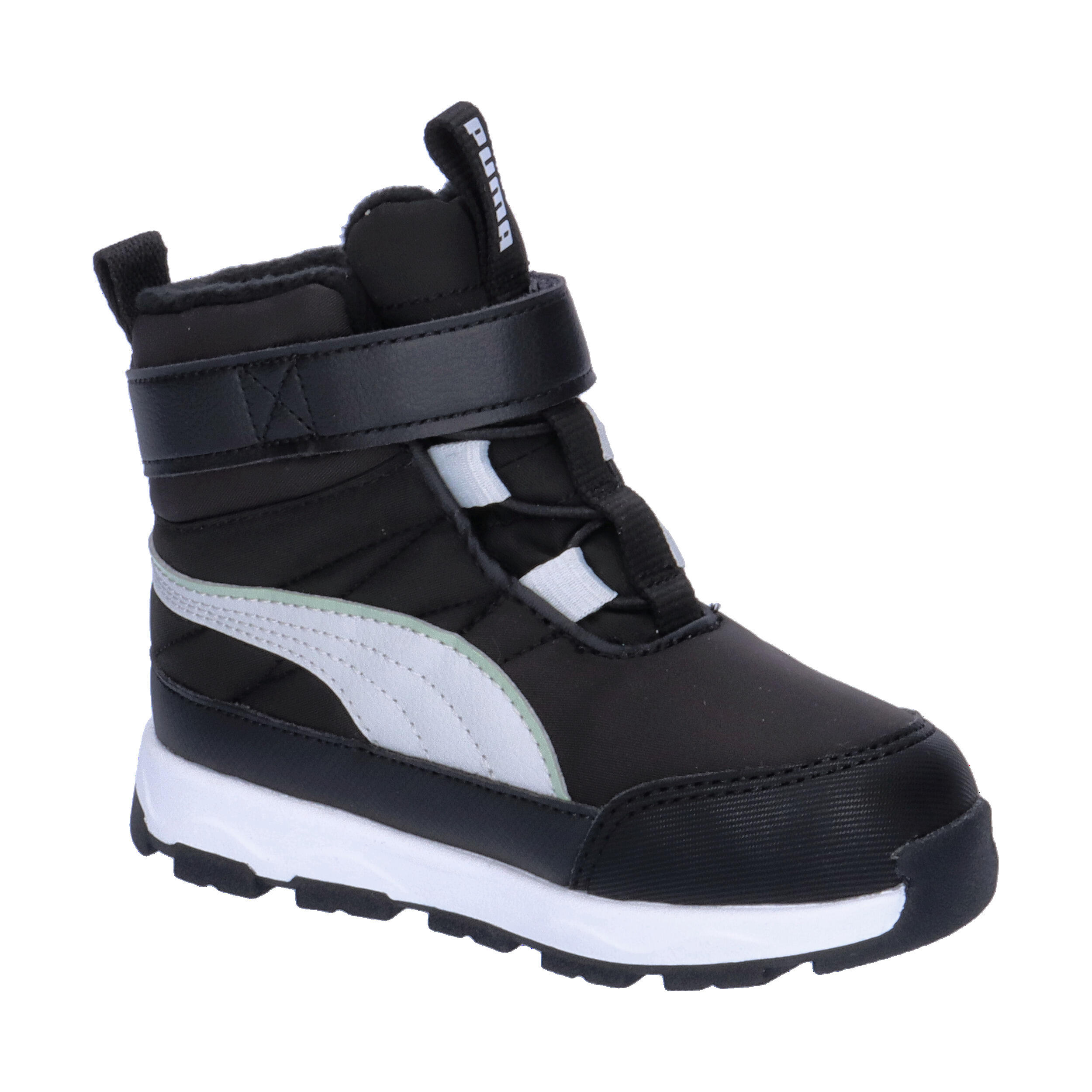 PUMA Evolve Stiefel Klein Kinder PUMA Black Ash Gray White 8/15