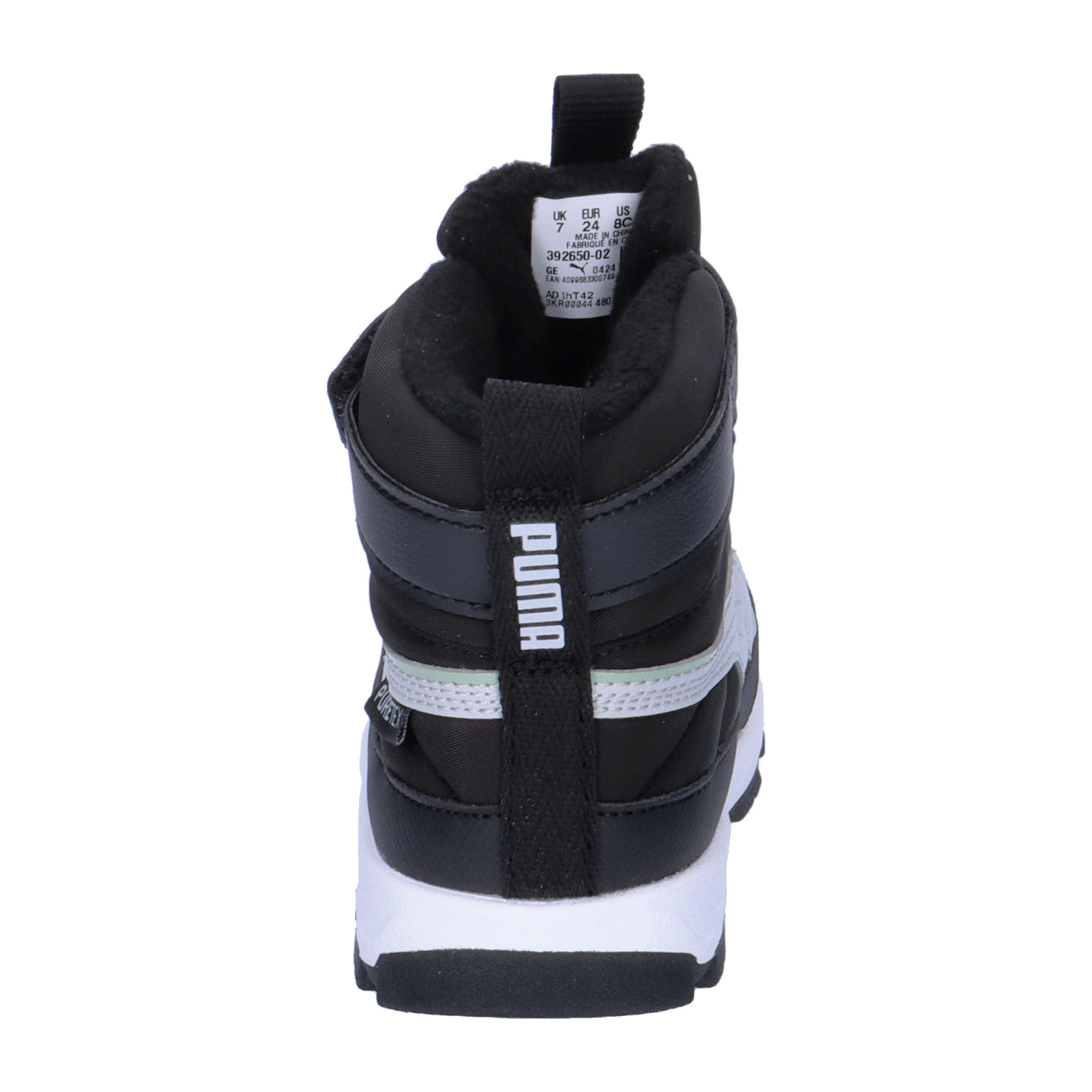 PUMA Evolve Stiefel Klein Kinder PUMA Black Ash Gray White 13/15