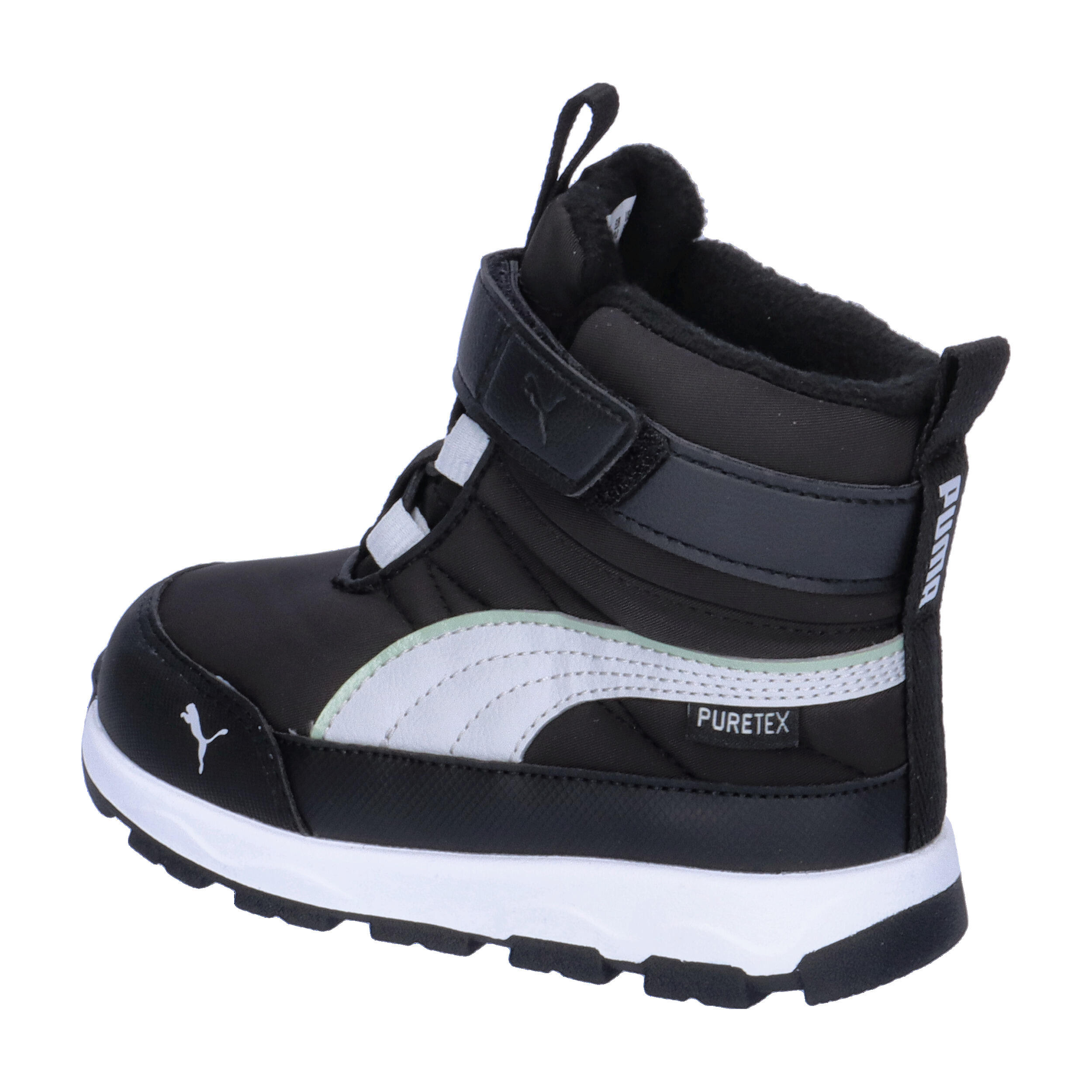 PUMA Evolve Stiefel Klein Kinder PUMA Black Ash Gray White 11/15
