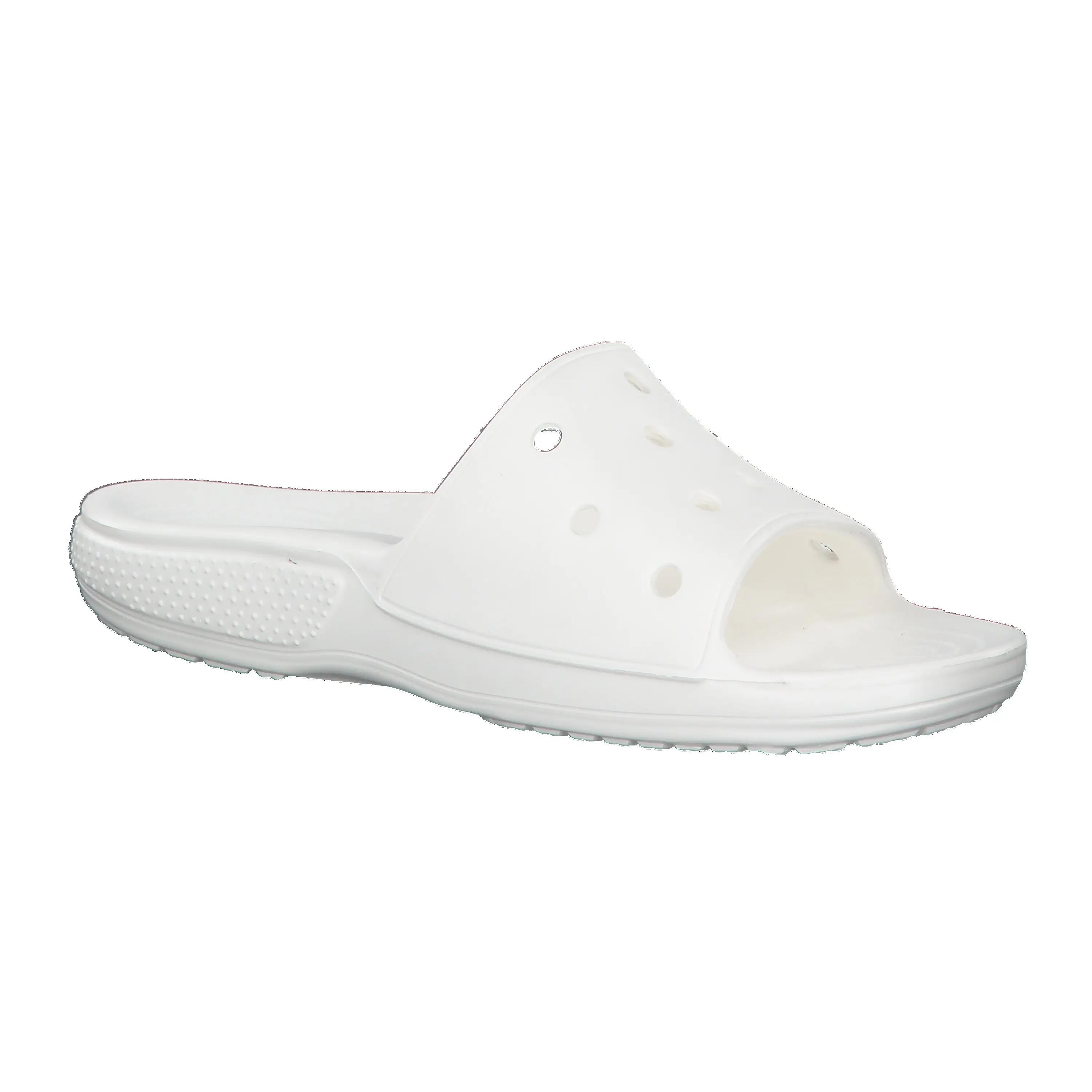 Chinelos de dedo Crocs Classic Slide, Branco, Unissex 8/15