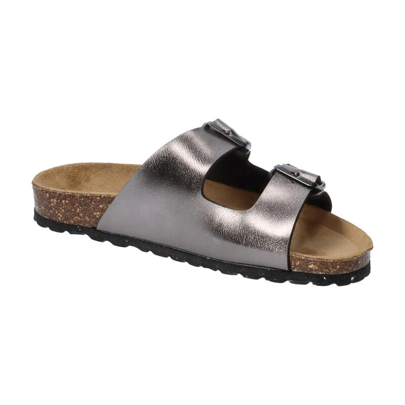 Șlapi de damă cu talpă din piele Eco Thalita