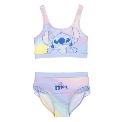 Kinderbikini stitch met ruches en verstelbare bandjes multicolor