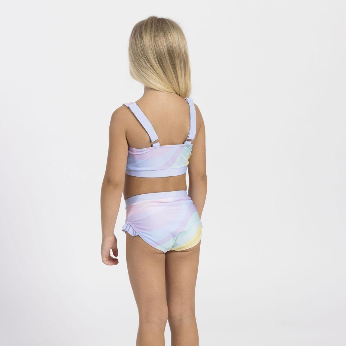 Bikini da bambina Stitch con volant e spalline, in poliestere ed elastan 5/6
