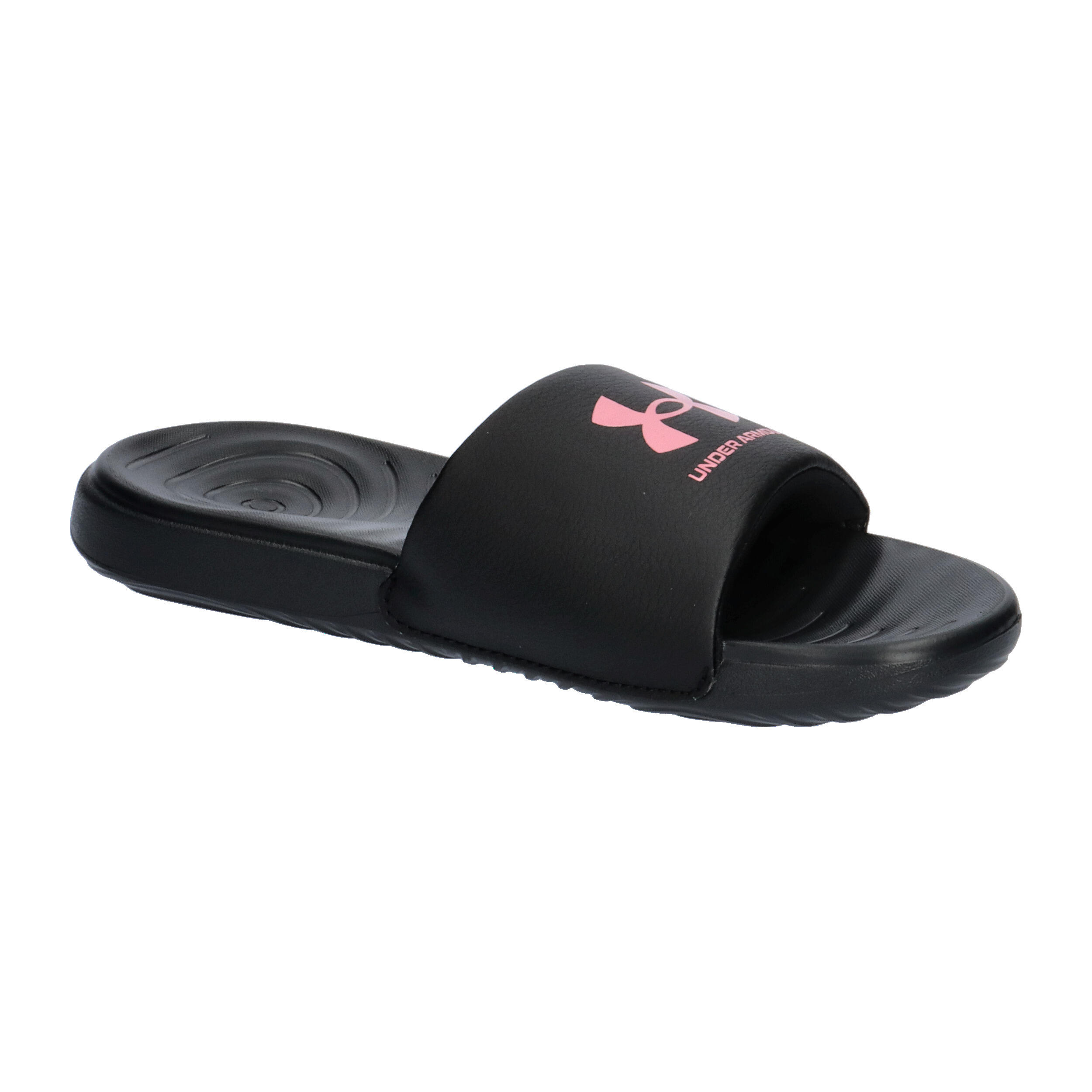 Chanclas Under Armour Ansa Fix Negras/Rosas para Mujer 8/15