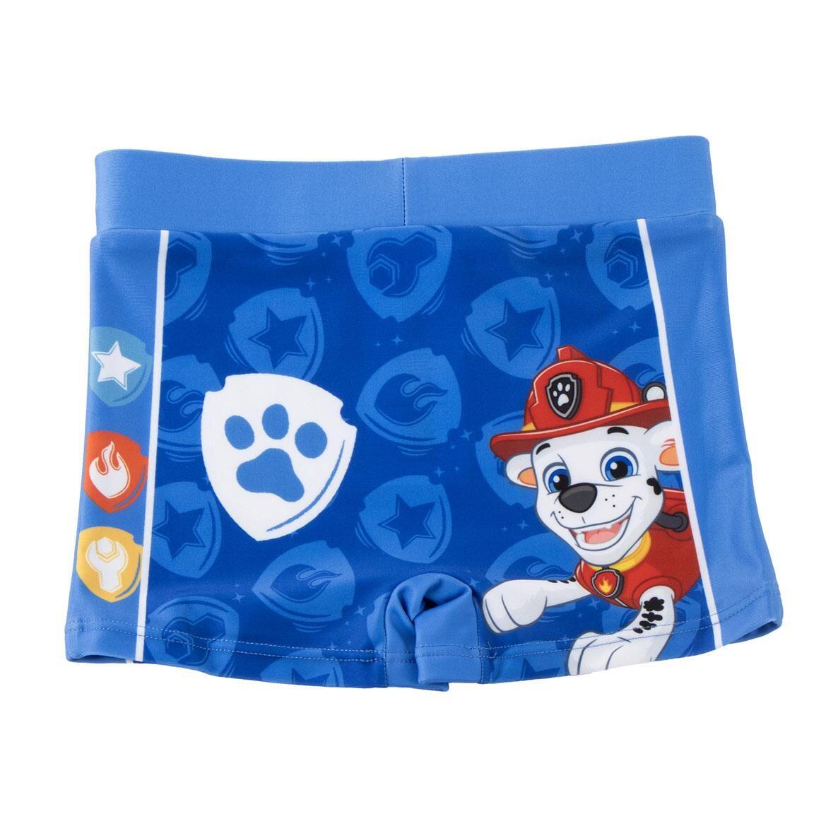 Costume da bagno boxer da bambino Paw Patrol in poliestere ed elastan ad 2/4