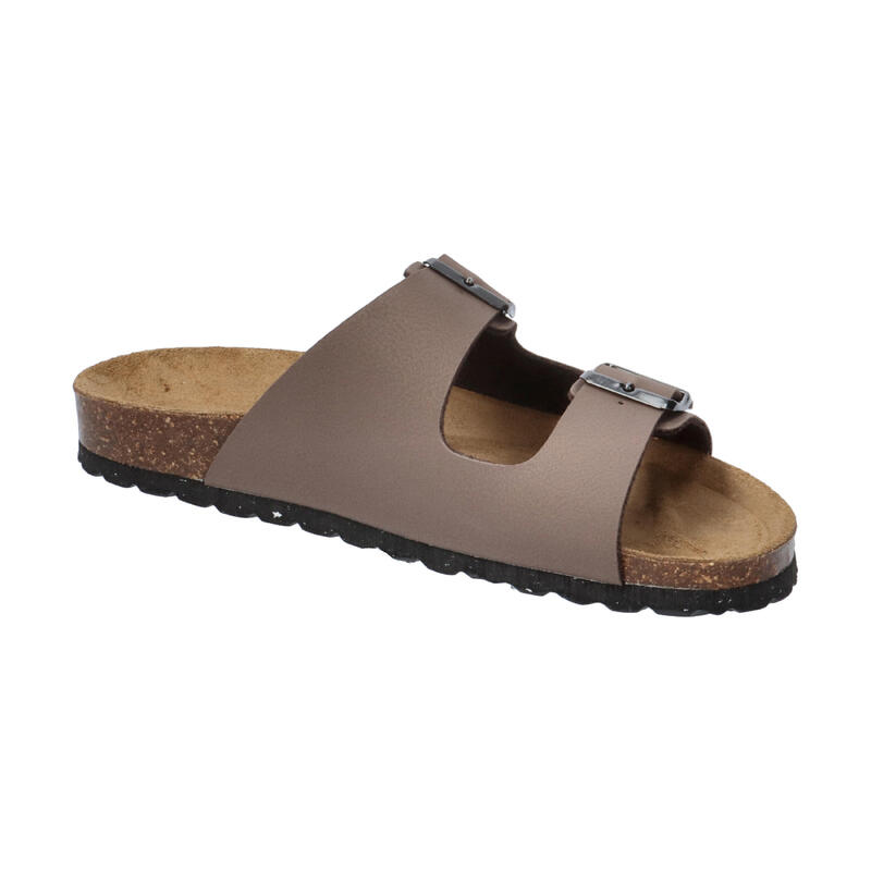 Șlapi de damă cu talpă din piele Eco Thalita