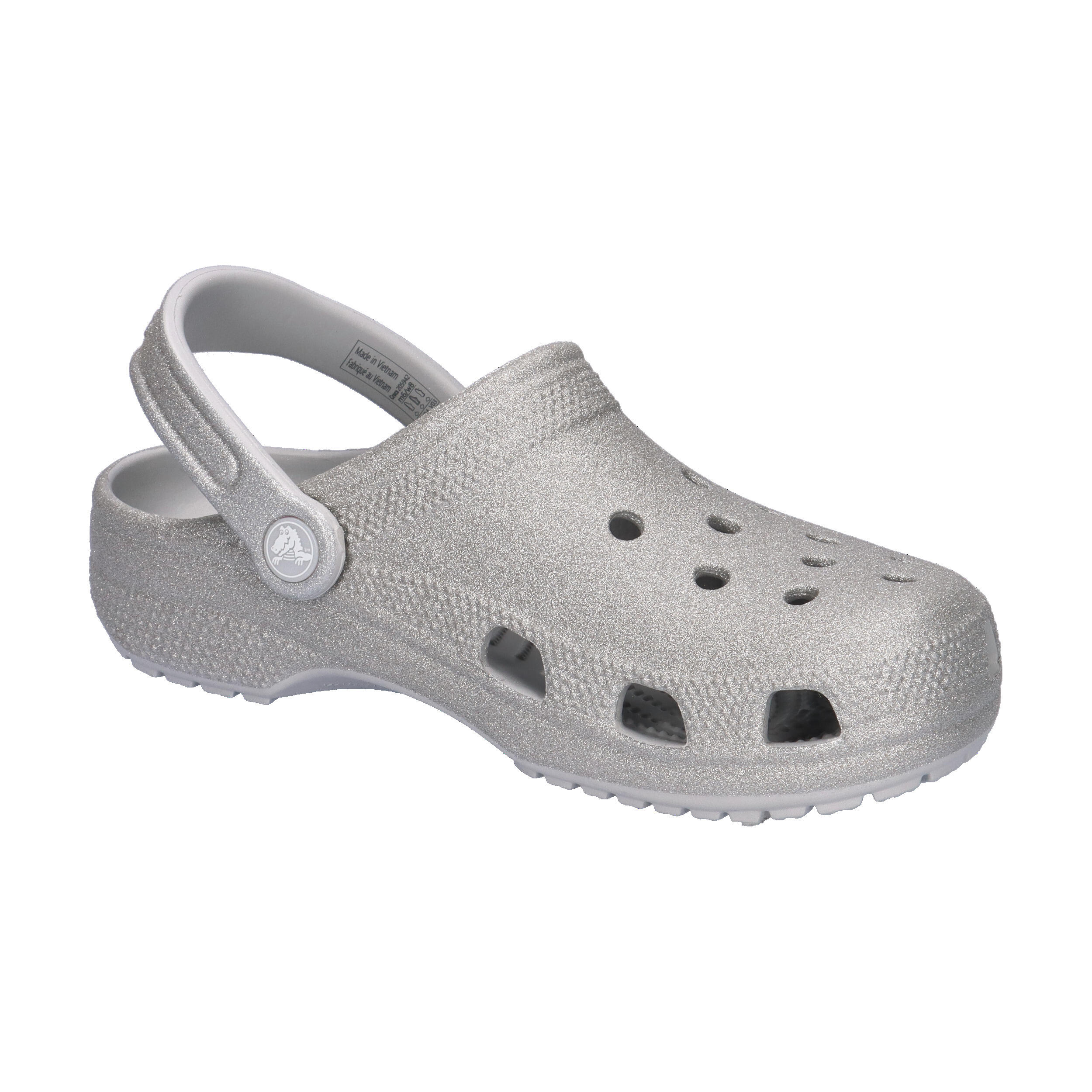 Chanclas Mujer Crocs Classic Glitter Clog Gris 8/15