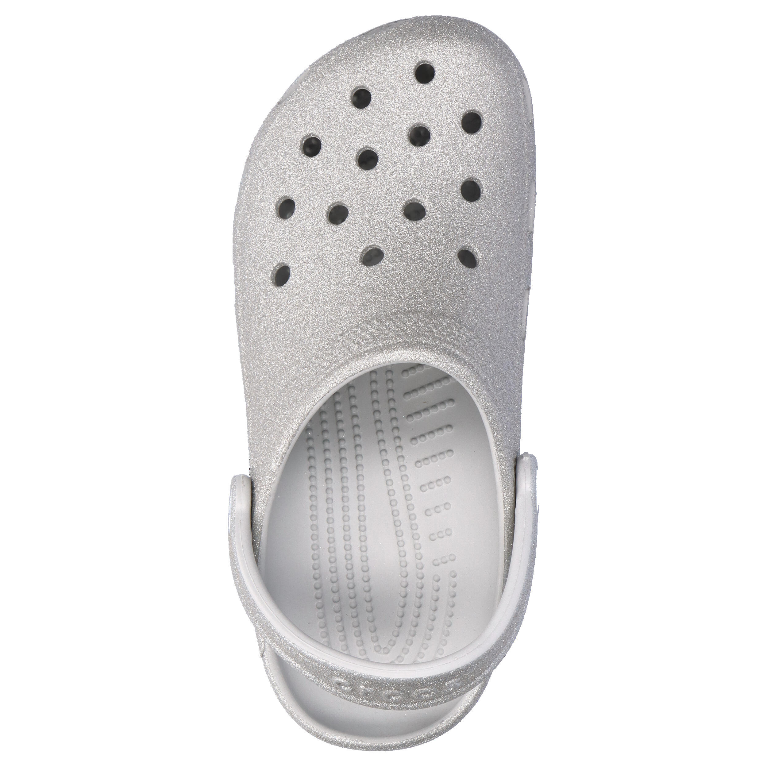 Chanclas Mujer Crocs Classic Glitter Clog Gris 5/15