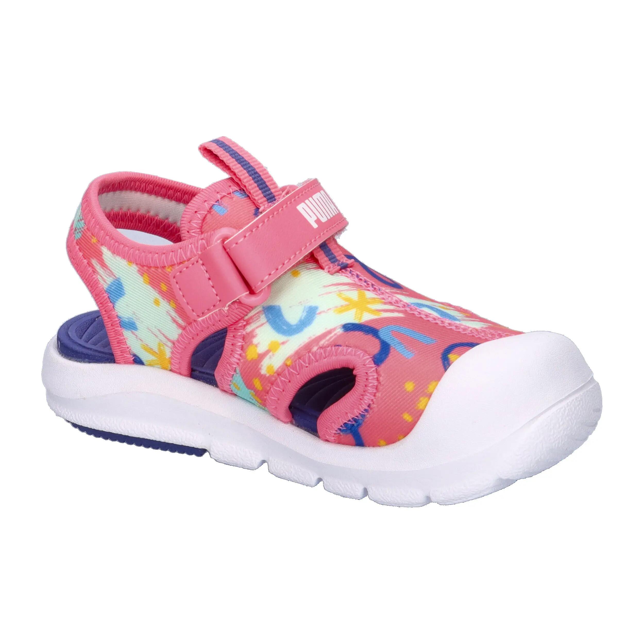 Fun Racer Sandalen Kinder PUMA Magic Rose Blue Crystal Pink 8/15