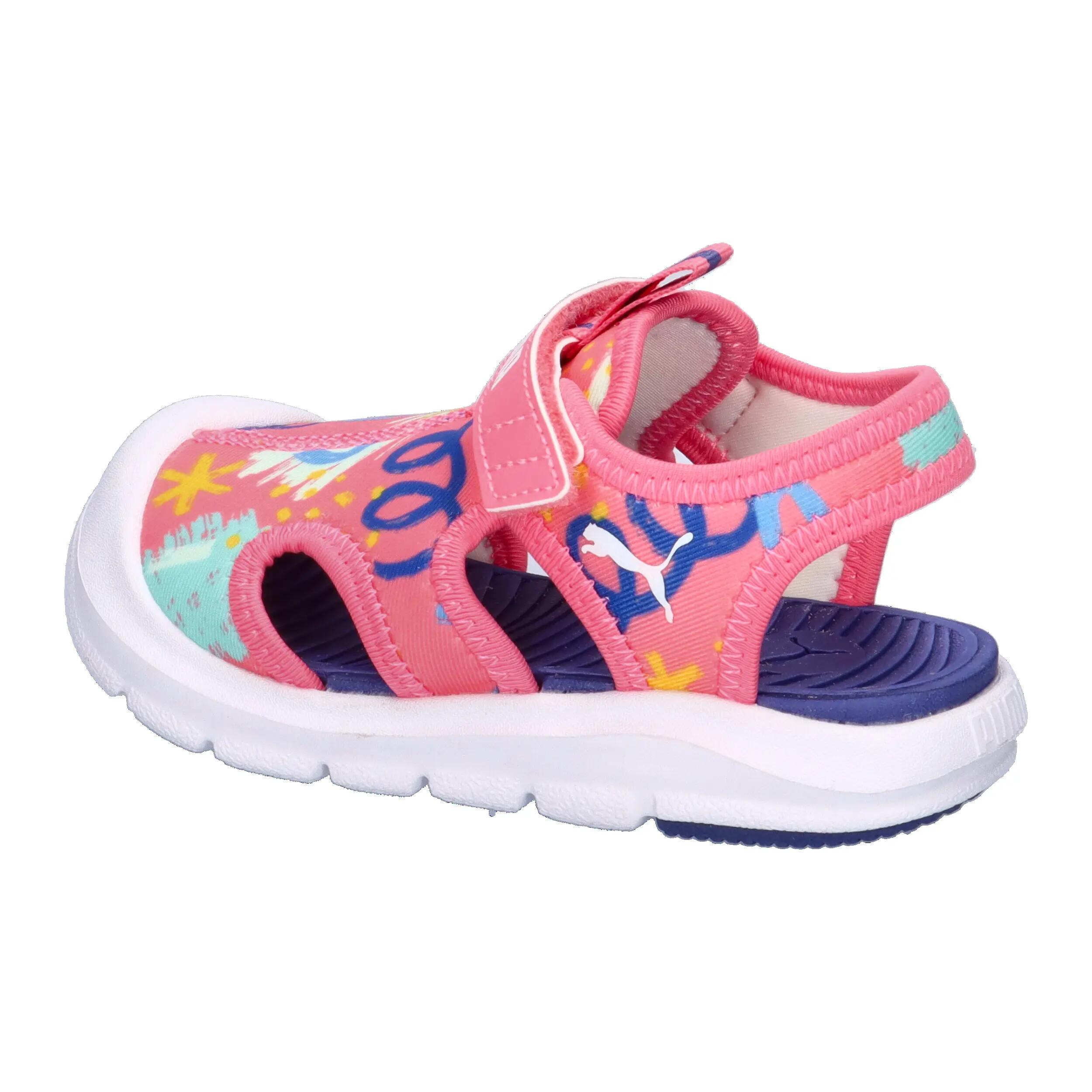 Fun Racer Sandalen Kinder PUMA Magic Rose Blue Crystal Pink 11/15