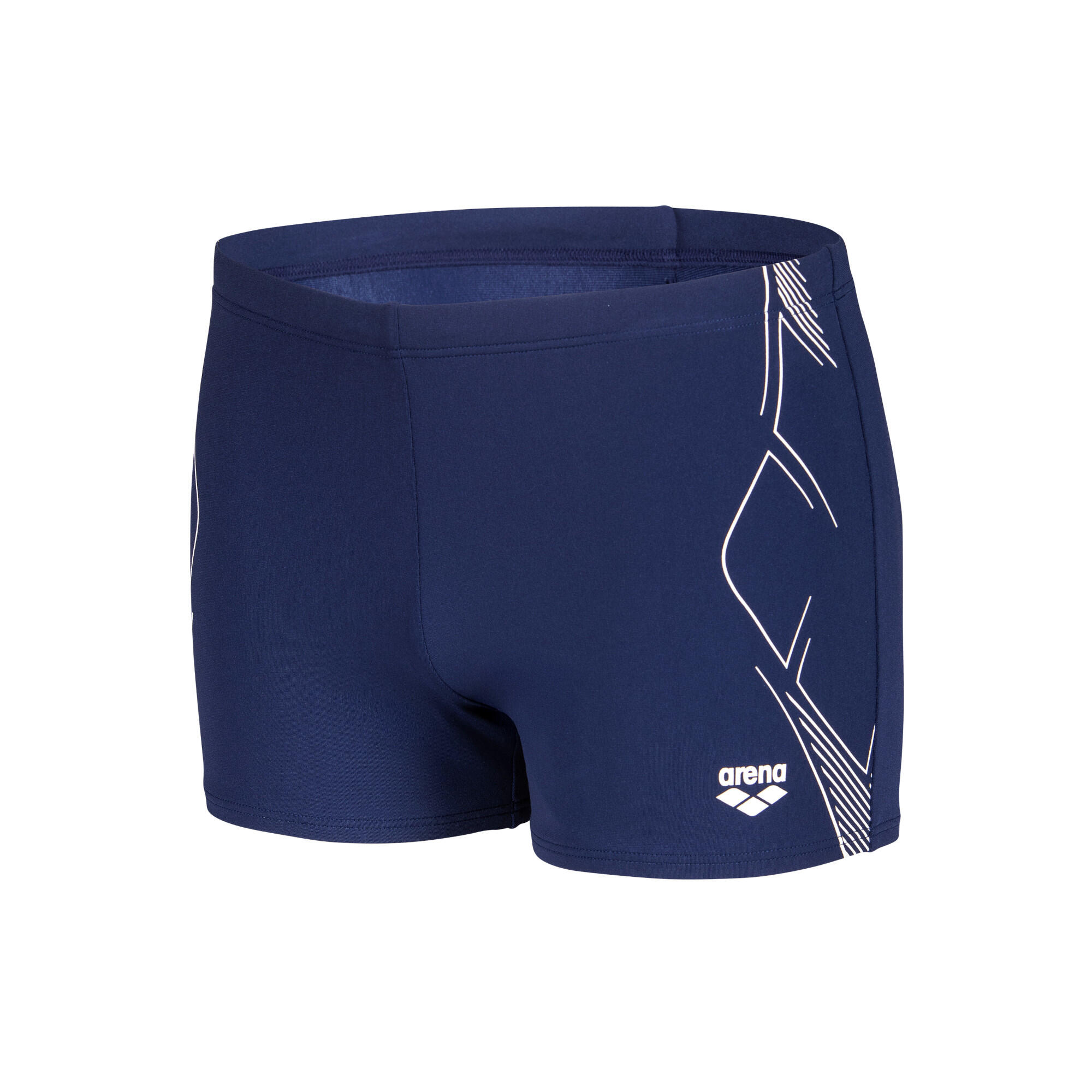 Arena Graphic Badehose Blau/Weiß Herren 7/9