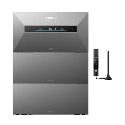 Kit anker solix solarbank max ac met 2 bp7000 uitbreidingsbatterijen
