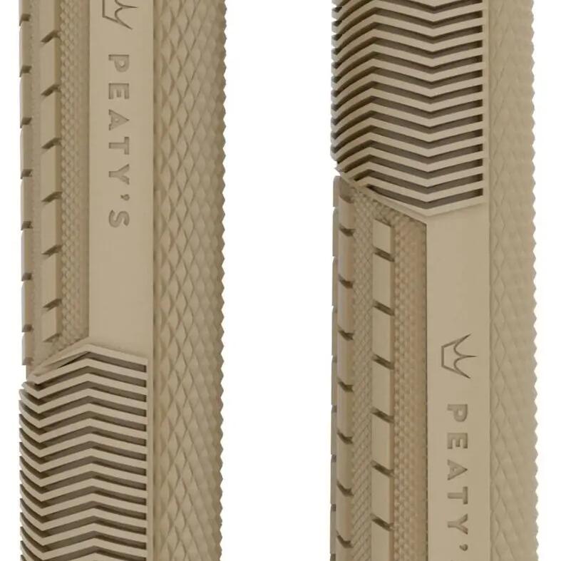 Peaty's Monarch Pro Knurl Handlebar Grips, Sage Beige