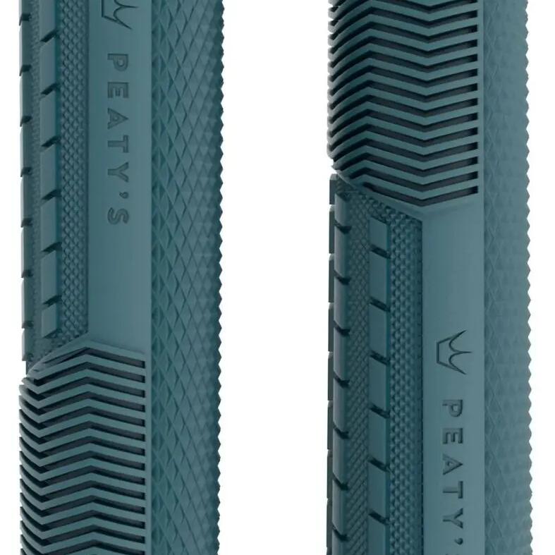 Peaty's Monarch Pro Knurl Handlebar Grips, Storm Blue