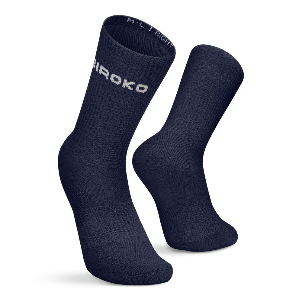 Heren en Dames Golf 3-pack van biologische katoenen crew-sokken Echo Wit 5/7