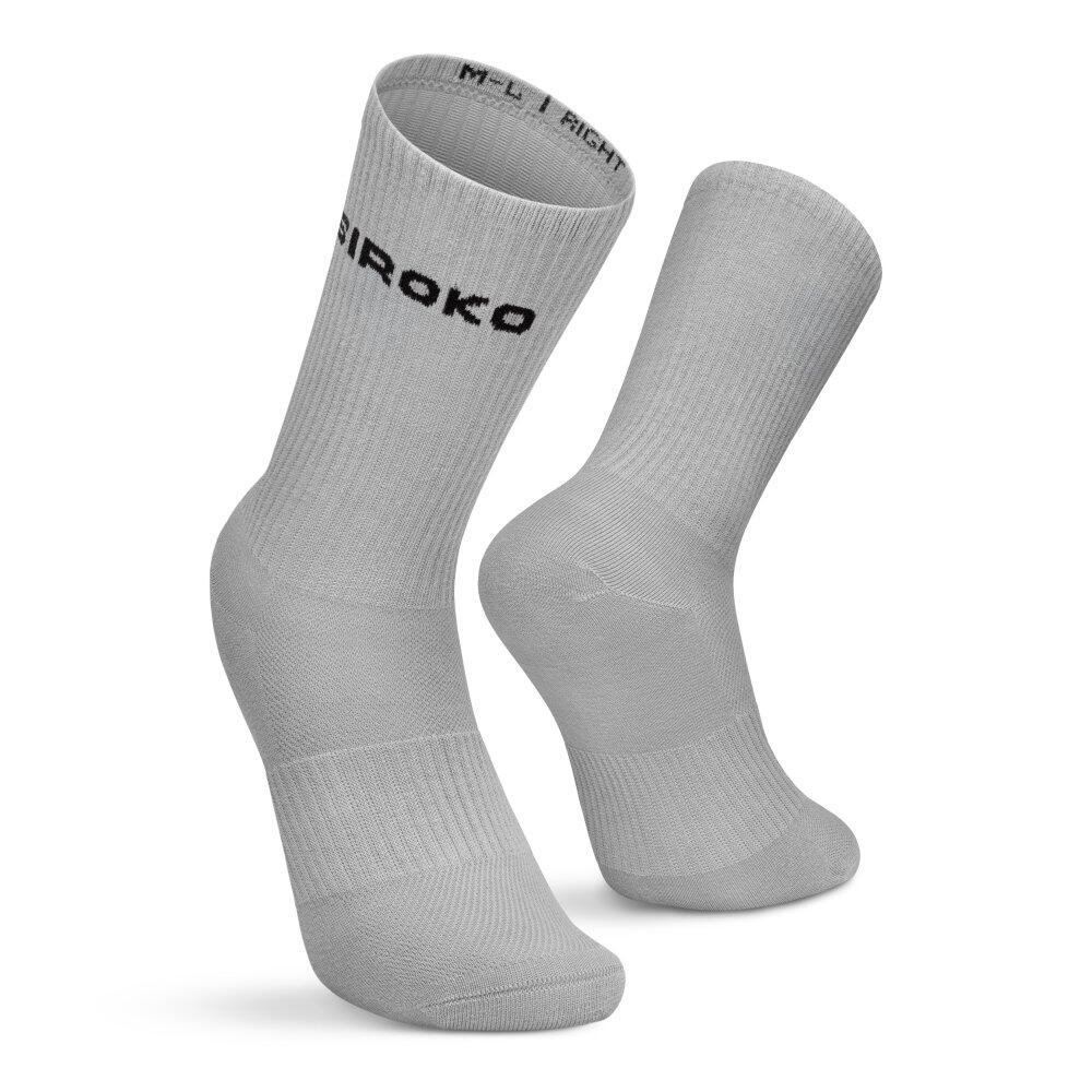 Heren en Dames Golf 3-pack van biologische katoenen crew-sokken Echo Wit 3/7