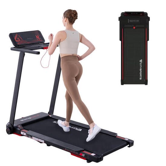 Elektryczna Bieżnia-Składana-Domowa-Nachylenie -Bluetooth-8 km/h-pod Łóżko
