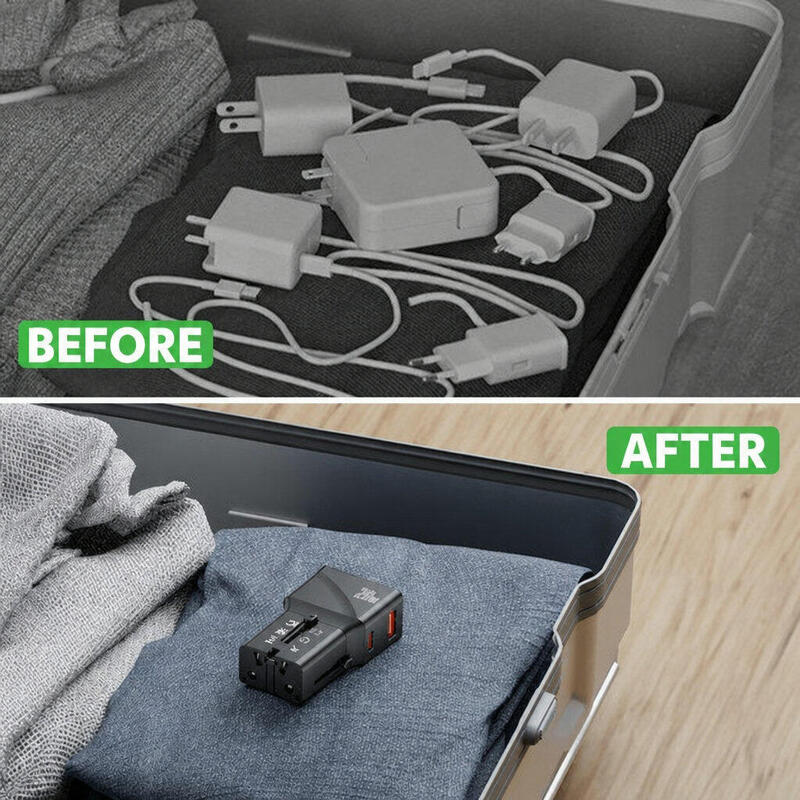 Priză internațională de călătorie – Priză universală mondială cu USB-A și USB-C