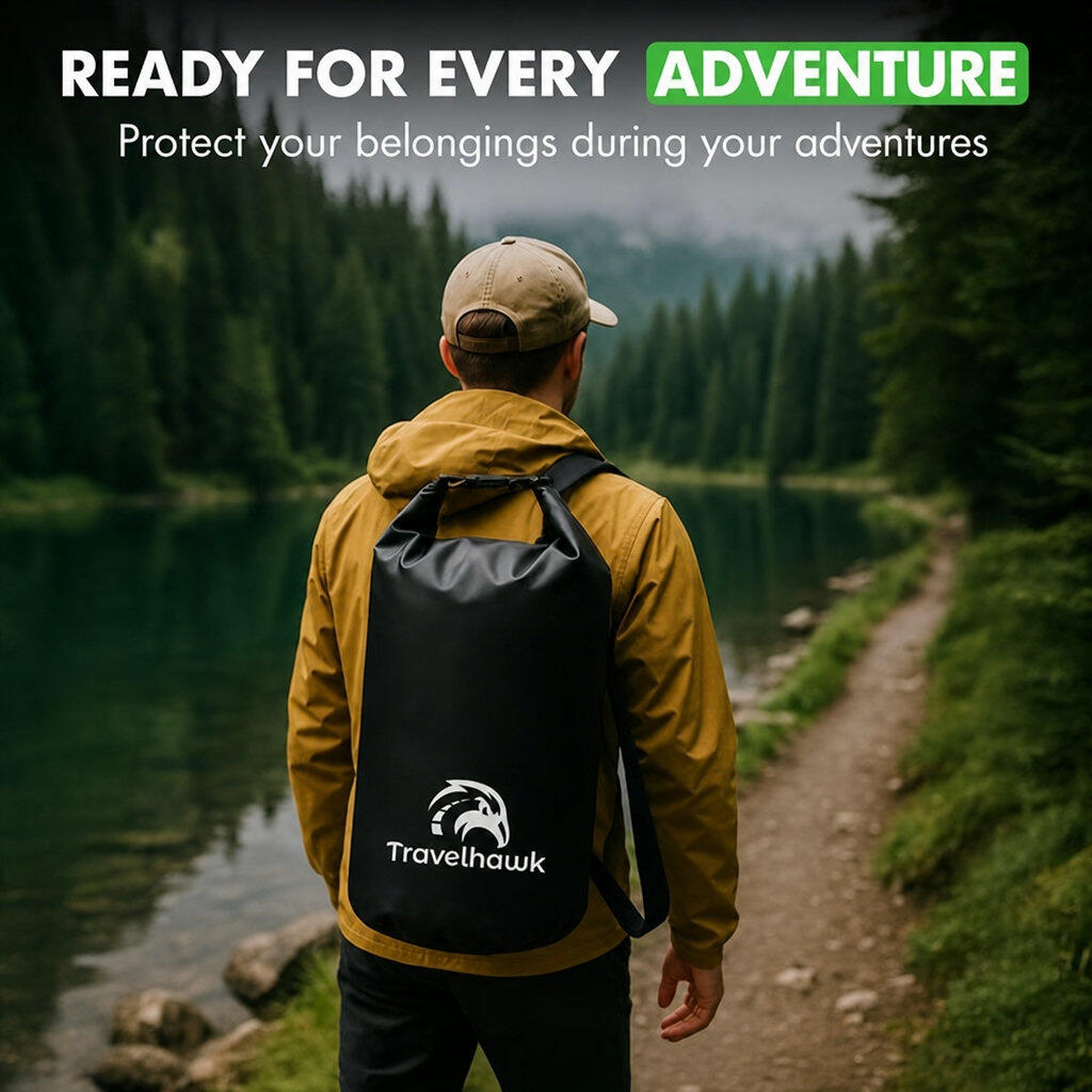 Drybag – Wasserdichter Beutel für Outdoor-Aktivitäten und Reisen – 20 Liter 3/7