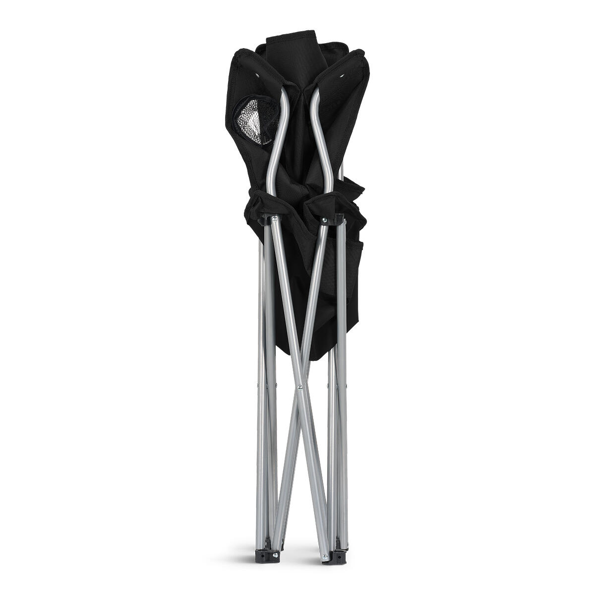 Campingstoelen - opvouwbaar - 2 - pack - 120kg draagvermogen - visstoel - zwart 3/6
