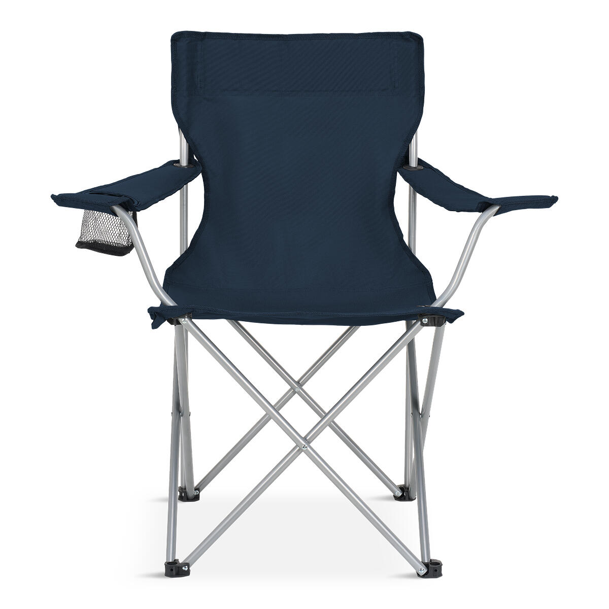 Campingstoelen - opvouwbaar - 2 - pack - 120kg draagvermogen - visstoel - blauw 2/6