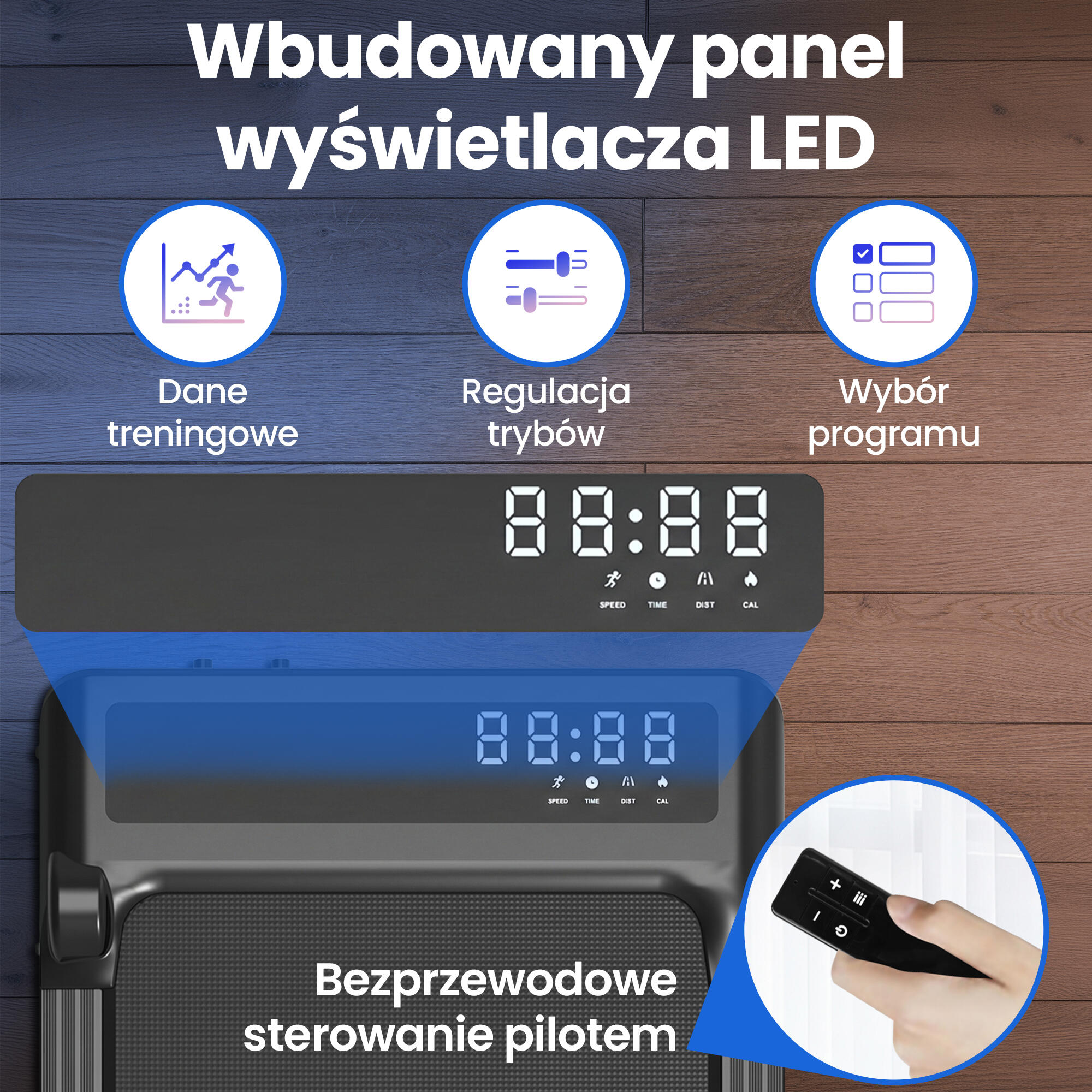 Bieżnia elektryczna domowa Extralink Moonwalk Luna treningowa , 1-6 km/h 2/7